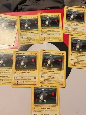 9 Magnemite Pokemon Cards